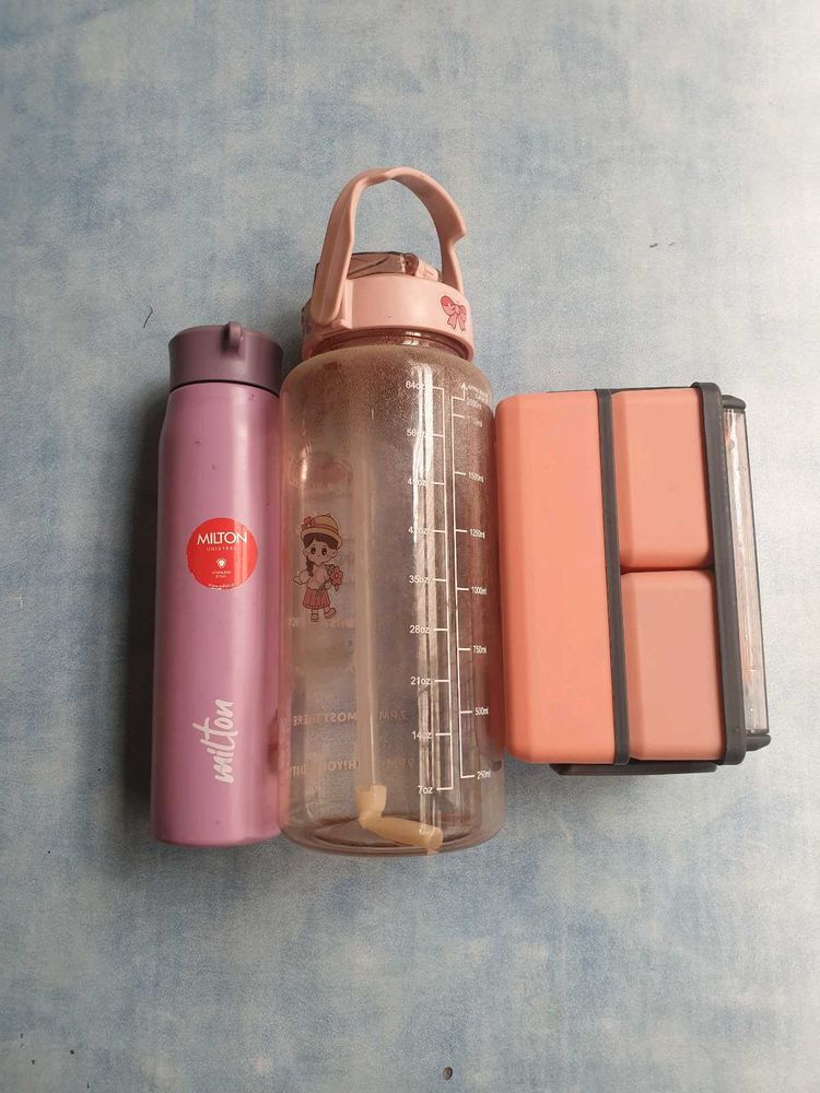Water Bottle and Lunch Box
