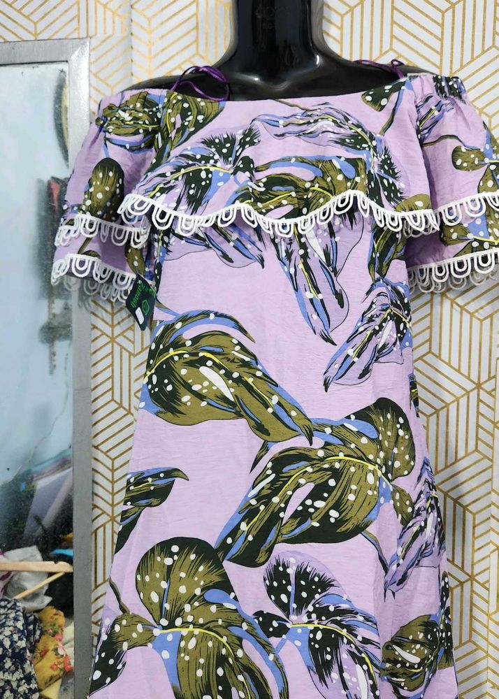 NEW With Tag Off-shoulder Dress