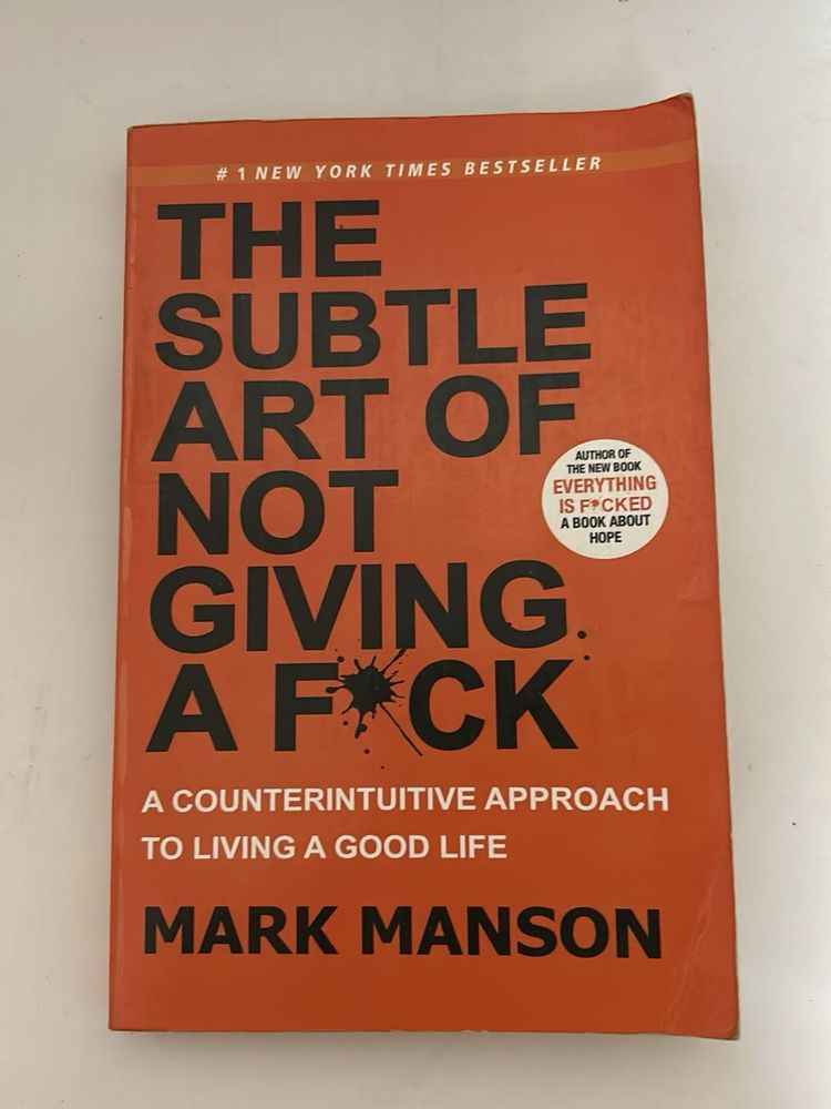 Subtle Art If Not Giving A f*ck Book