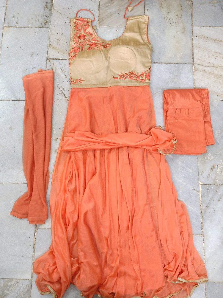 New  Umbrella Dress With Duppata/Pant / Long Sleeves