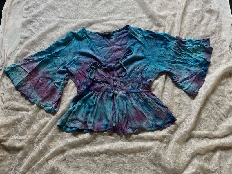 Tie Dye Blouse Top