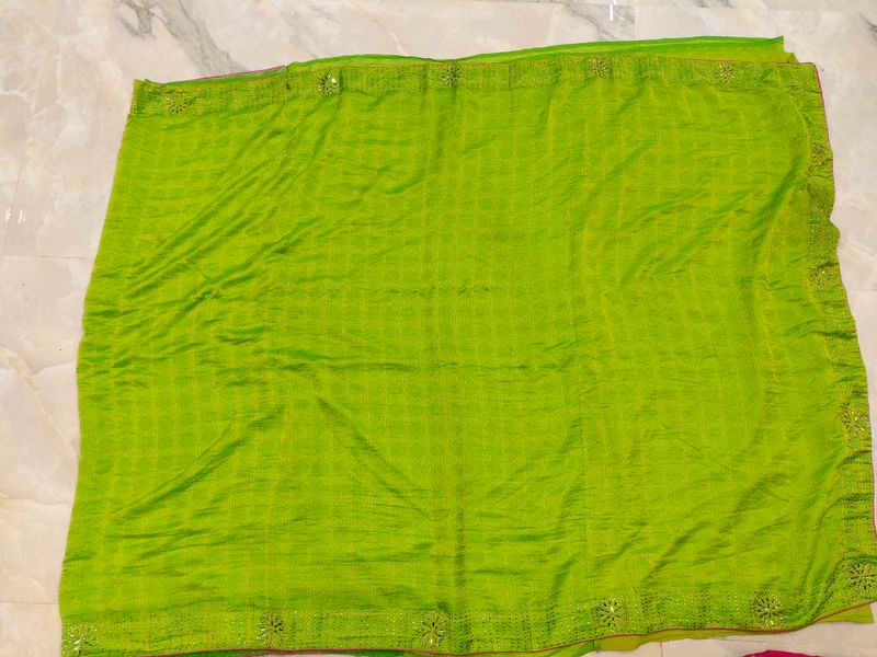 Saree With Blouse 💚