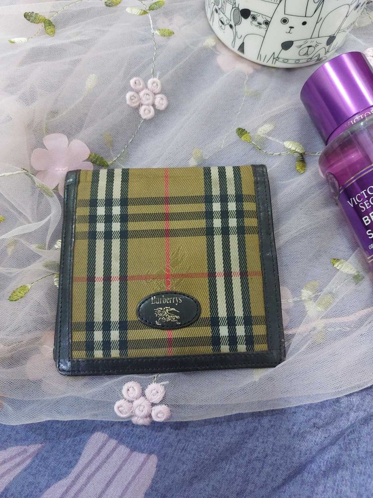 Authentic BURBERRY Folding Wallet Nova Check Flap