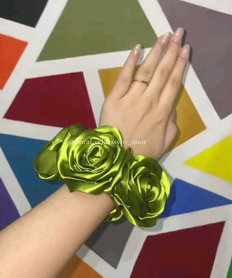 Viral Handmade Ribbon Rose Gajre 🌷👀