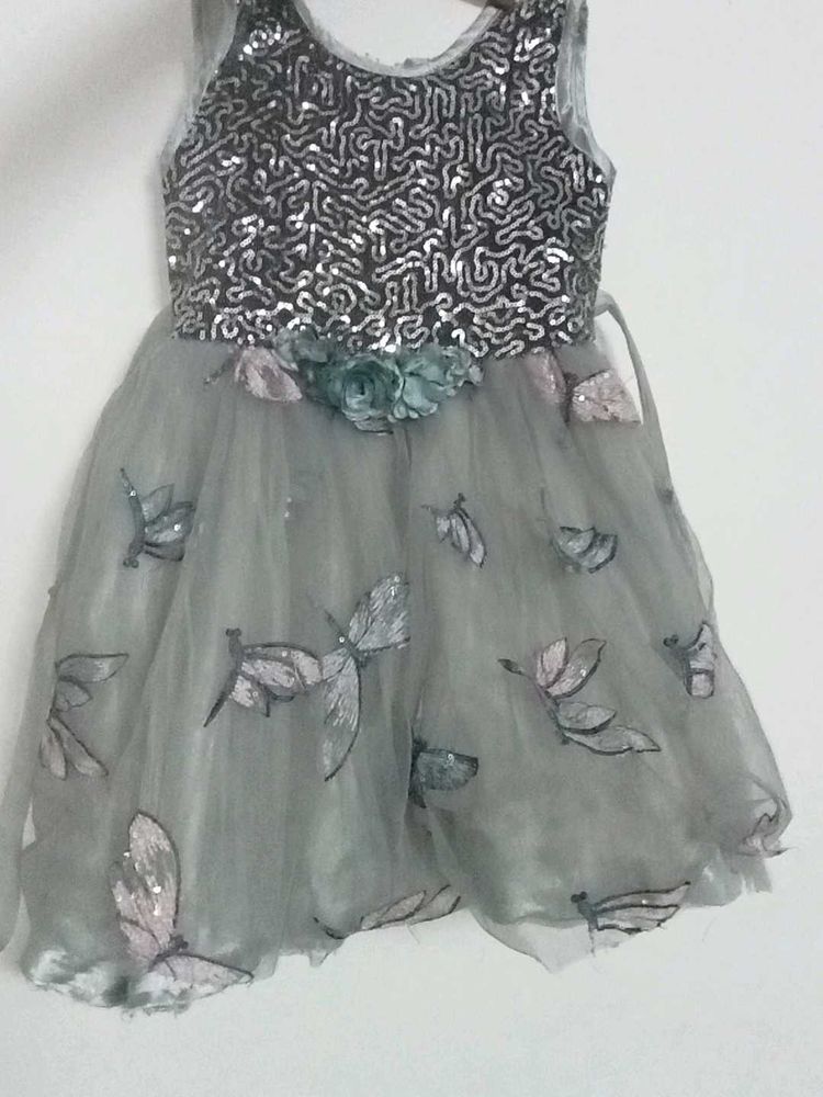 Girls&#39; Sequin and Butterfly Dress