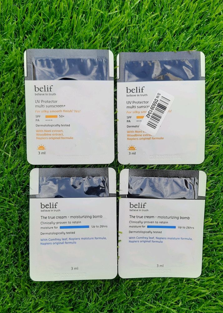 Belif Sunscreen And Moisturizing Bomb