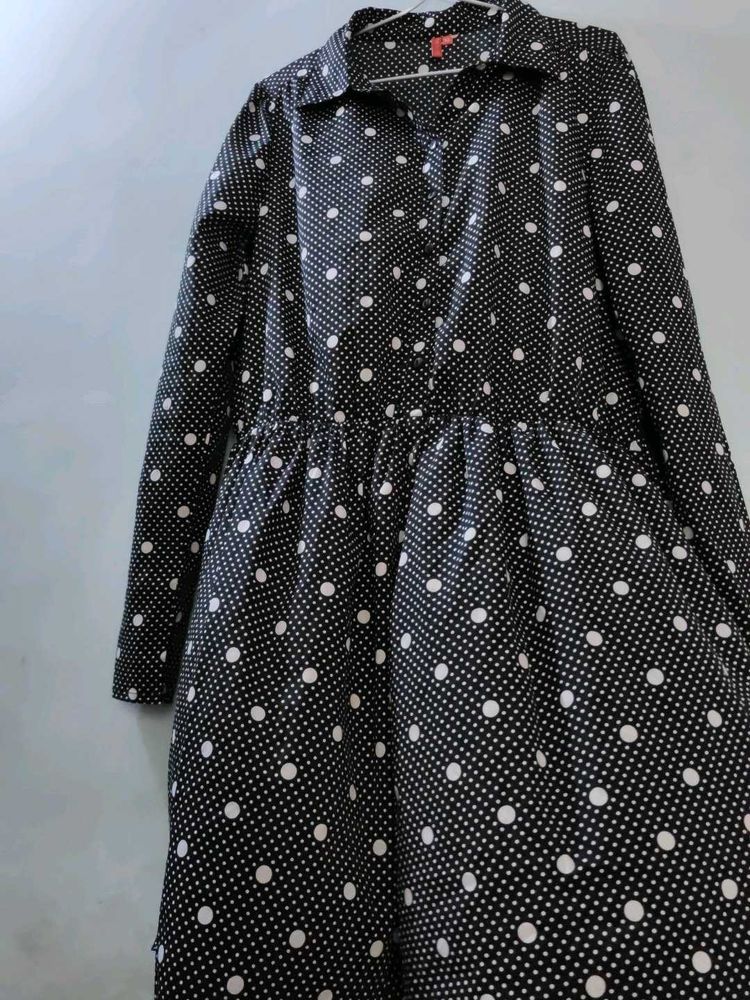 Polka Dot Shirtdress