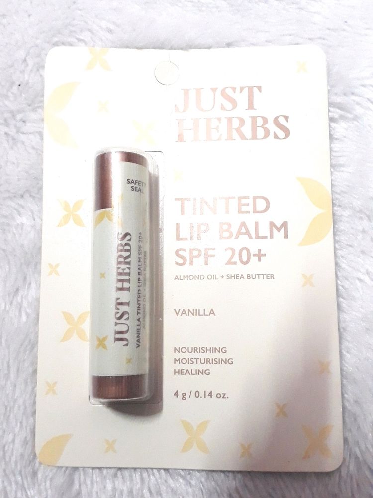 Just Herbs Tinted Lip Balm for Men and Women with