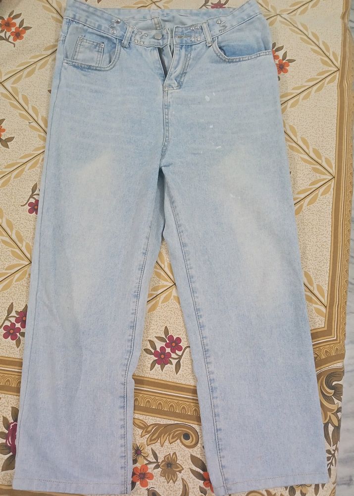 High waist Straight Fit Jeans Size - L