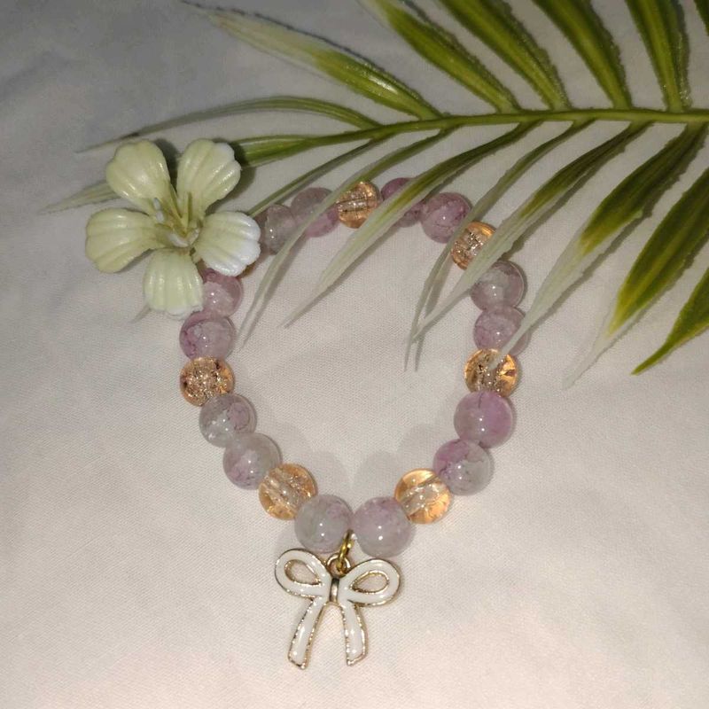 Beaded Bracelet with Bow