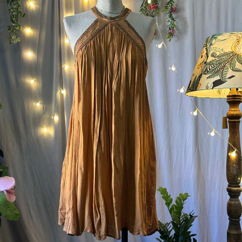 Boho Chic Halter Dress