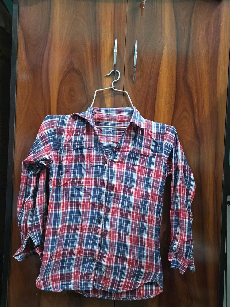 Red &amp; Blue Plaid Shirt