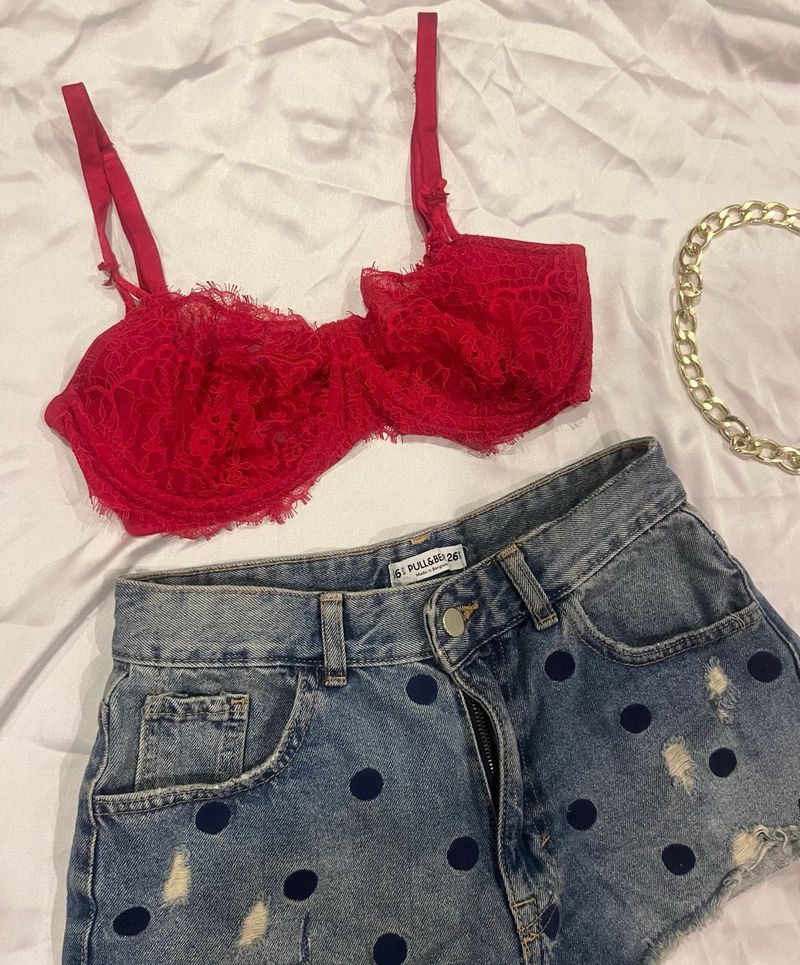 Victoria Red Non Padded Bra!