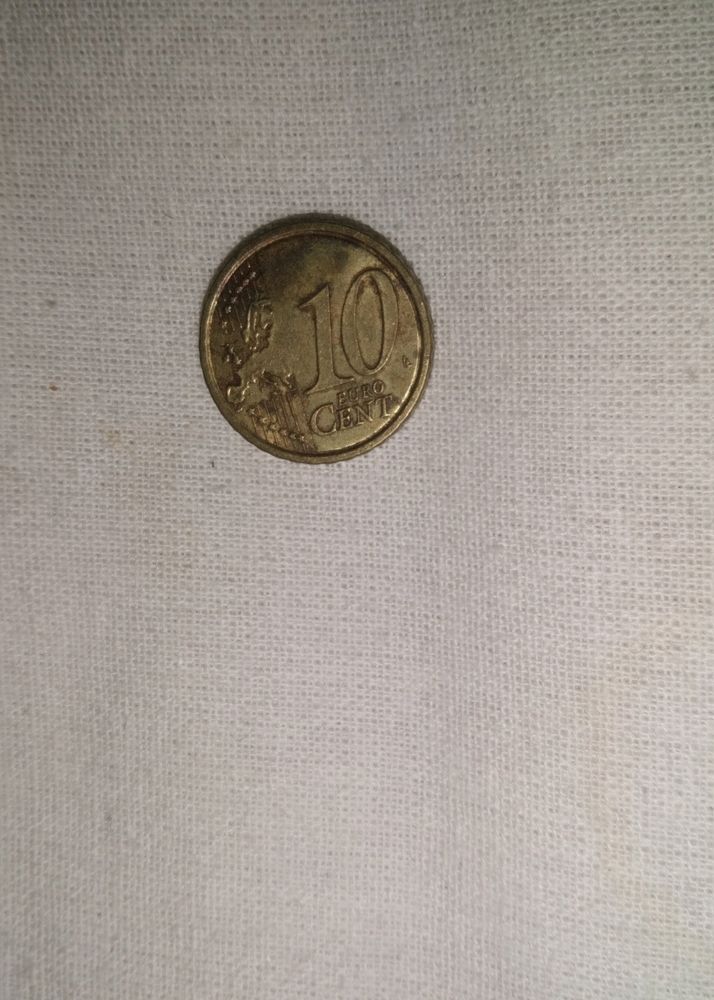 Rare And Old International Coin Of 10 Euro Cent