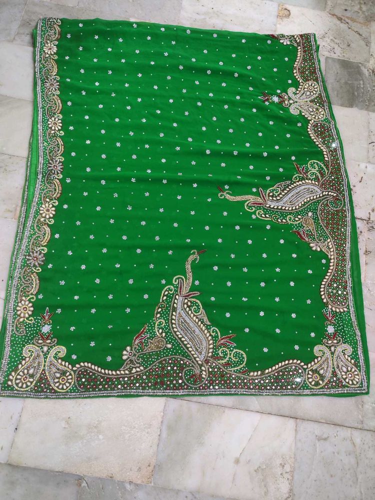 Heavy Stone Work Saree