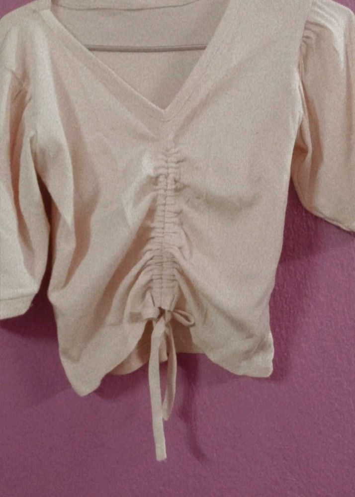 Ruched Crop Top - Cute &amp; Trendy!