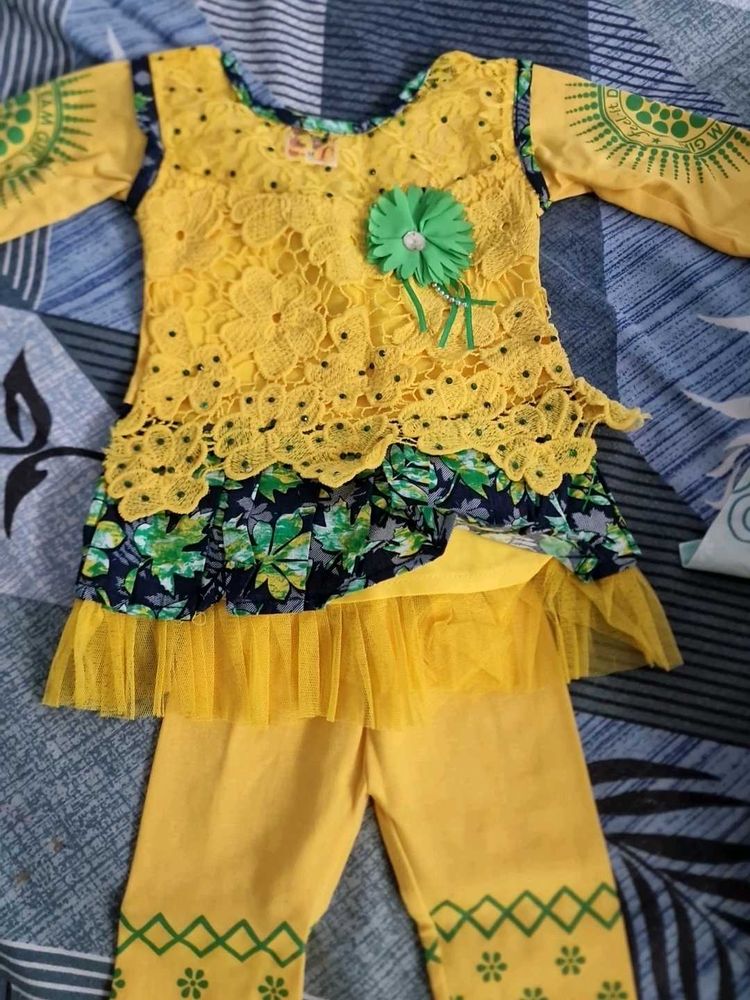 Baby Girl Brand New Frock Set