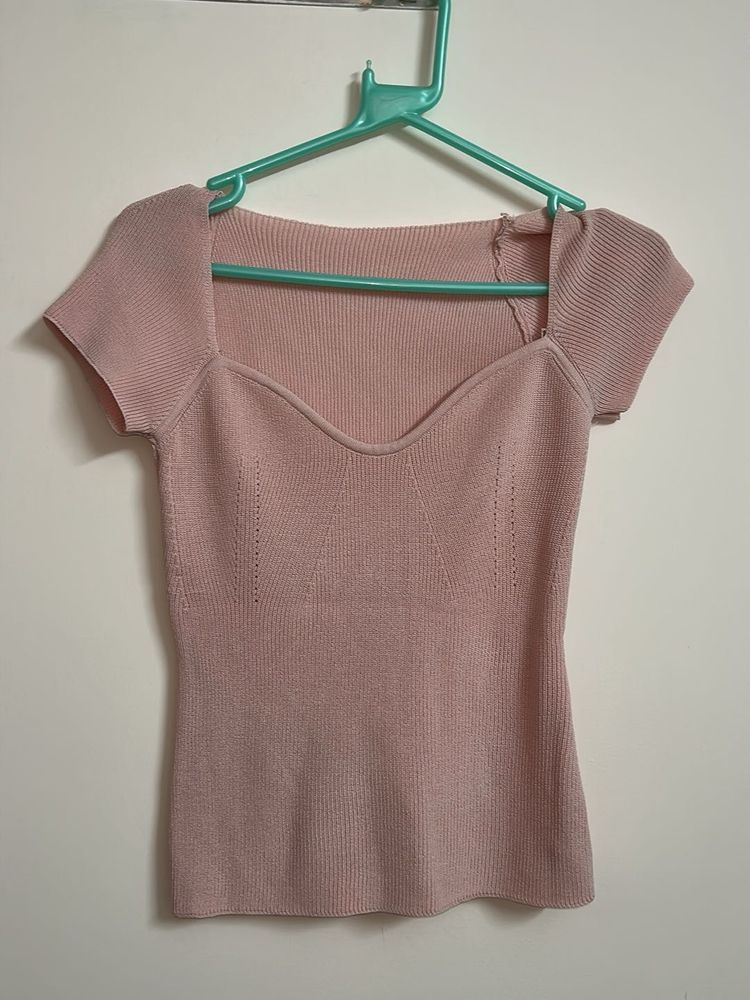 Pink Fitted Top (Never Worn)