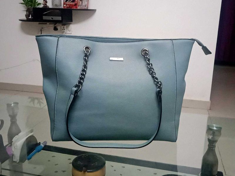Pastel Blue Shoulder/Tote Bag from CODE