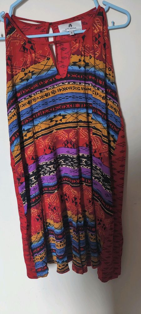 Vintage Aztec Print Dress