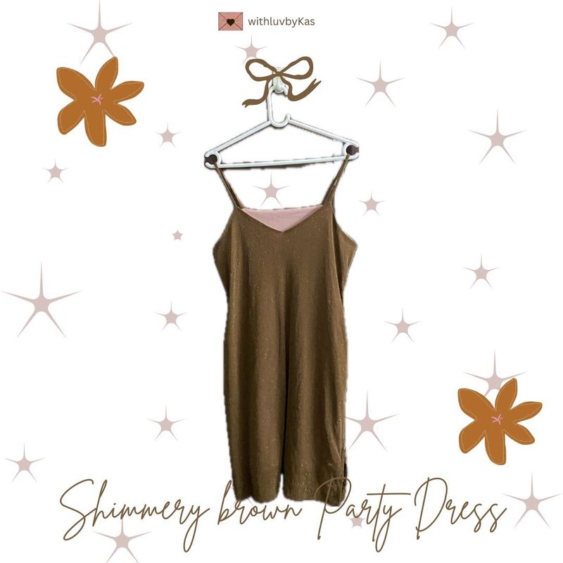 Brown Party Dress