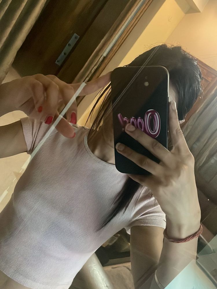 Baby Pink Cropped Tee