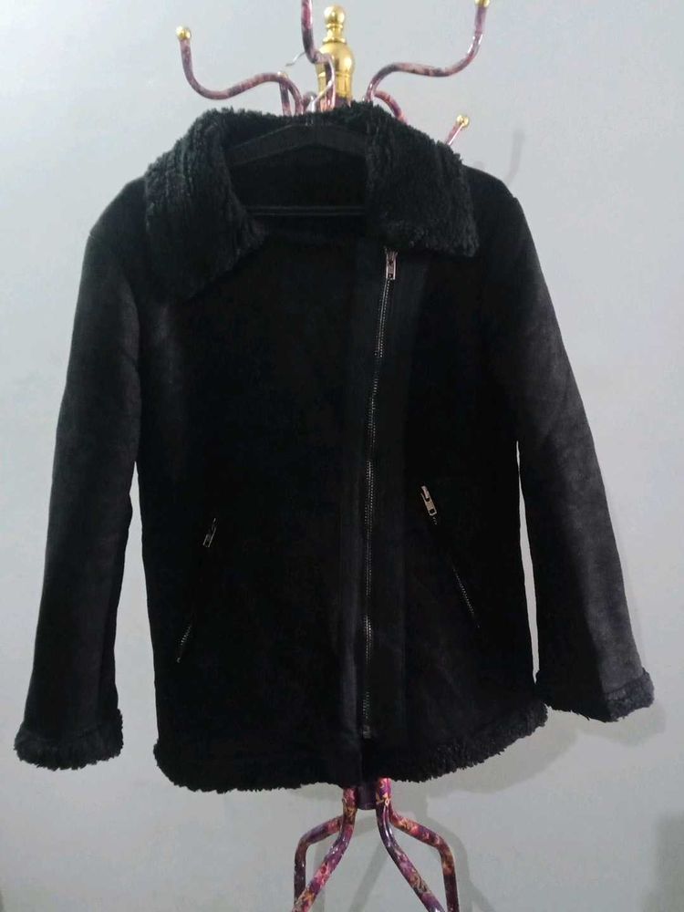 Black  leather Jacket