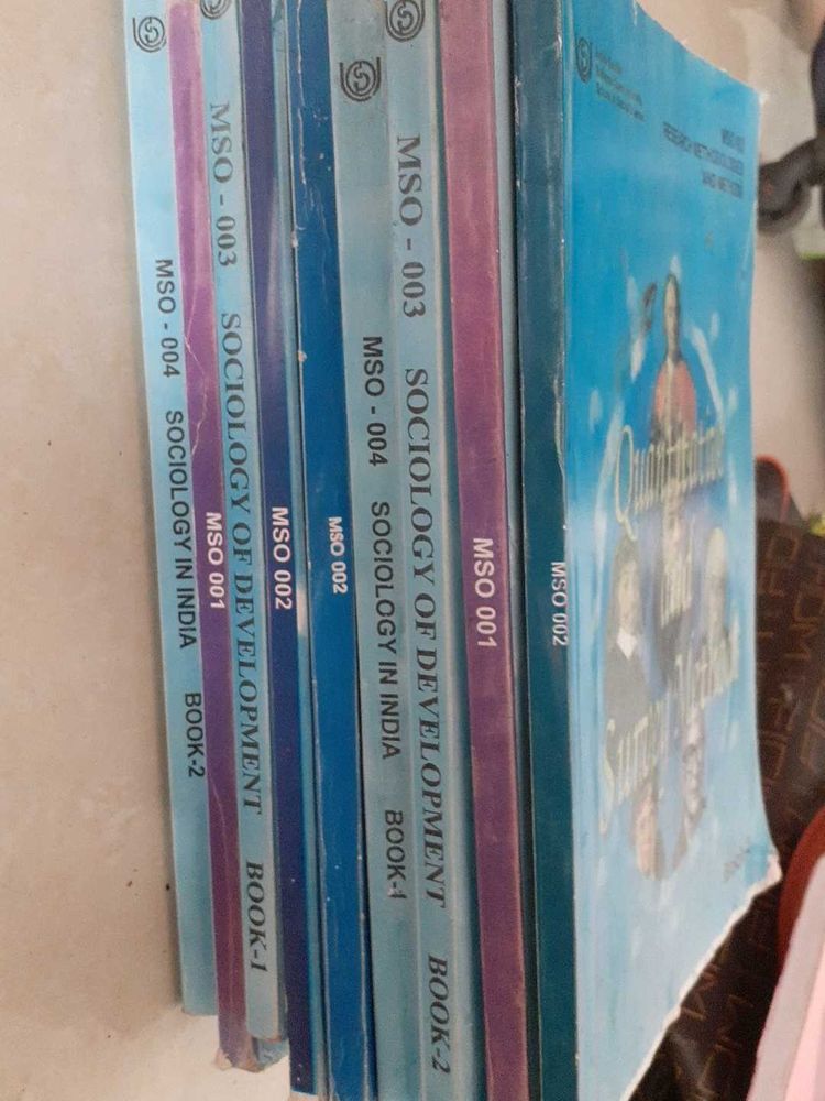 Sociology Books Set MSo first year Ignou