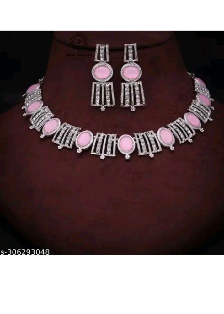 Cubic Zirconia/ American Diamond Jewellery Set