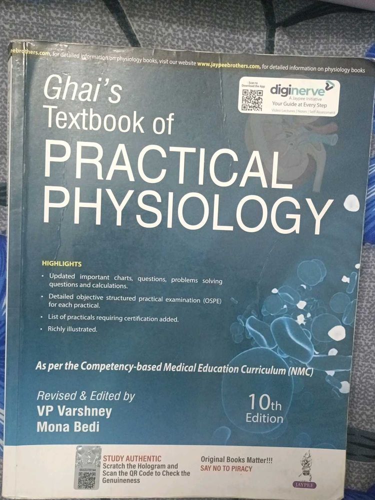 Practical Physiology Textbook ( CL GHAI)