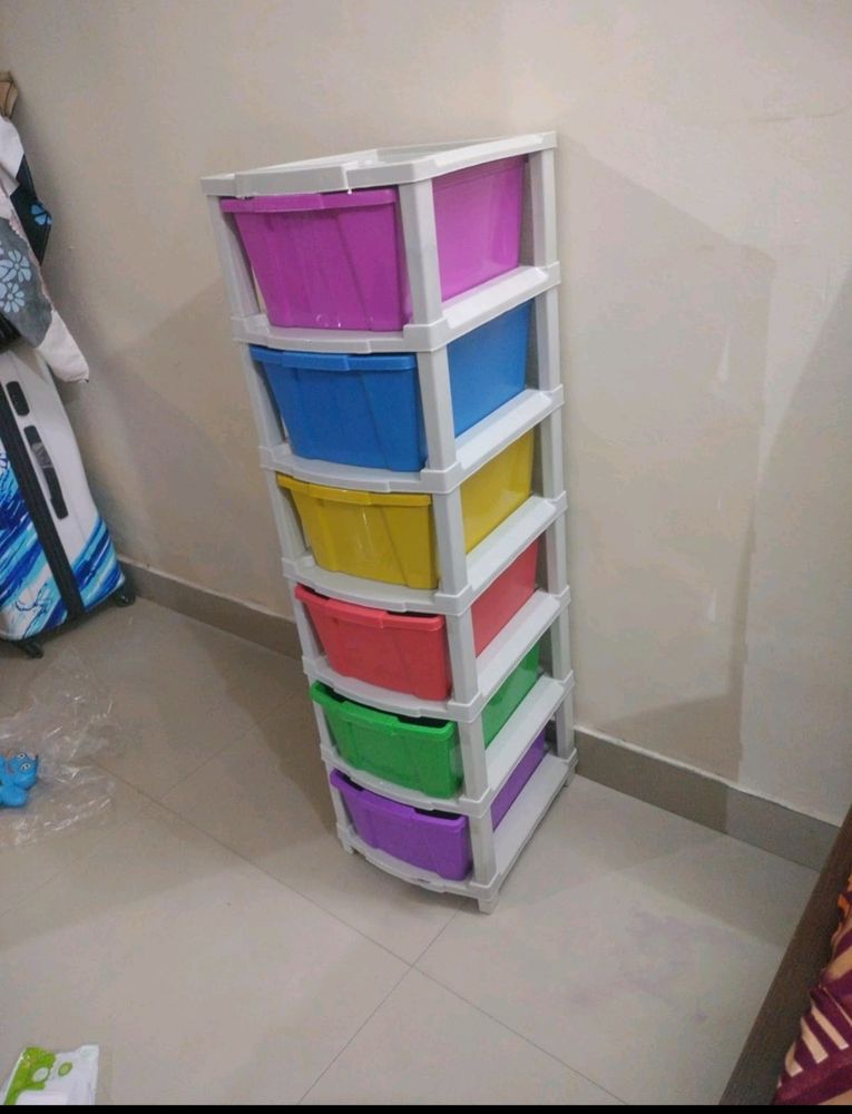 DOWAN 6 Layer Plastic Modular Drawer Organizer