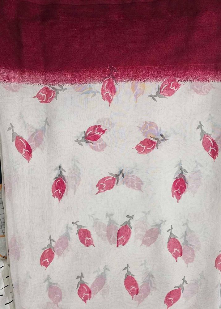 Floral Print Saree