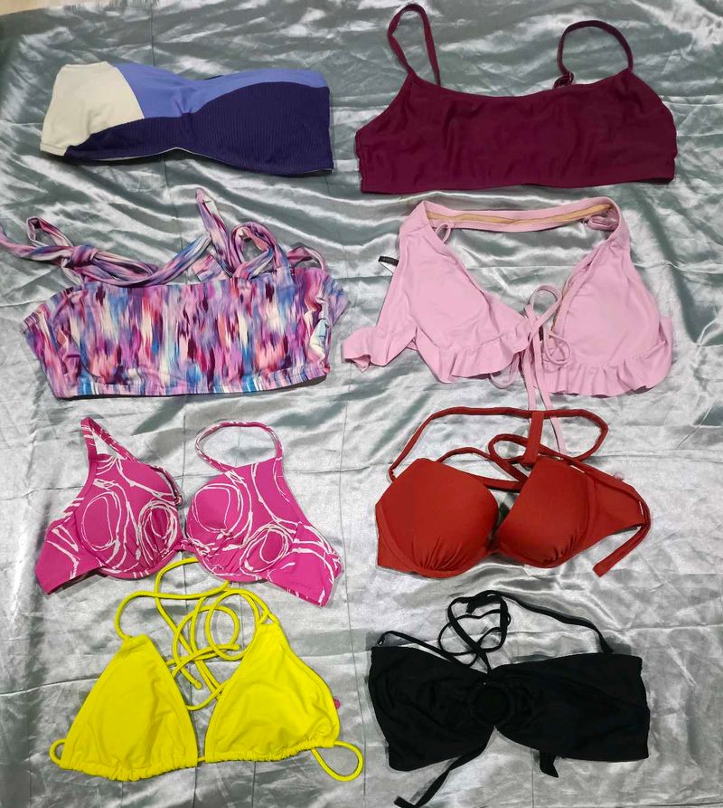 Bundle of 8 Women&#39;s Imported Bikini Tops