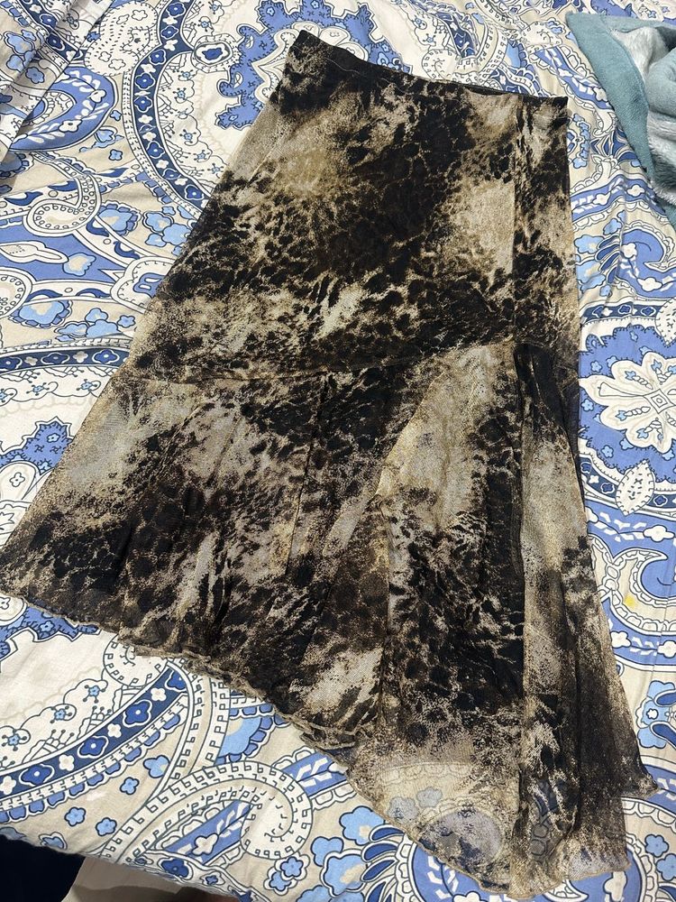 Animal Print Skirt