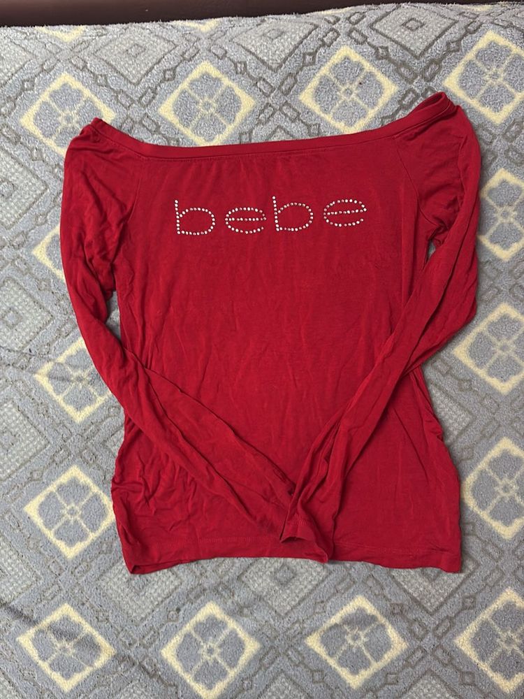 Beautiful Summer Vibe Red Bebe Top