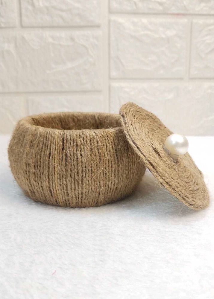 Handmade Jute Storage Box