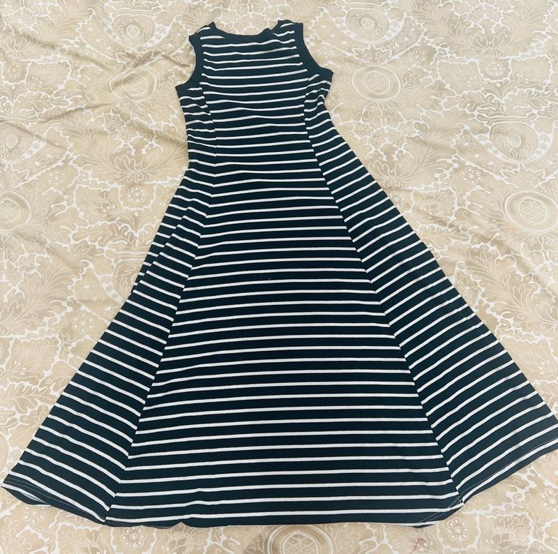 Striped Black &amp; White Dress