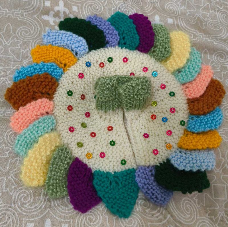Handmade Knitted  thakur jee poshak
