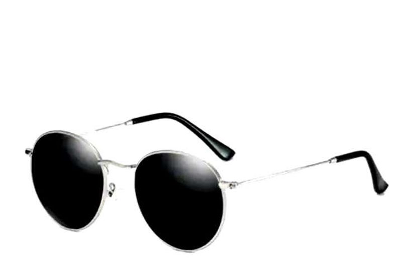 Round Sunglasses - Silver Frame
