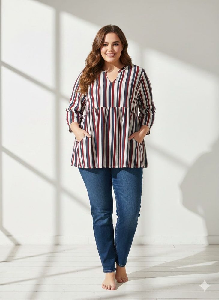 Feeding Striped Tunic Top