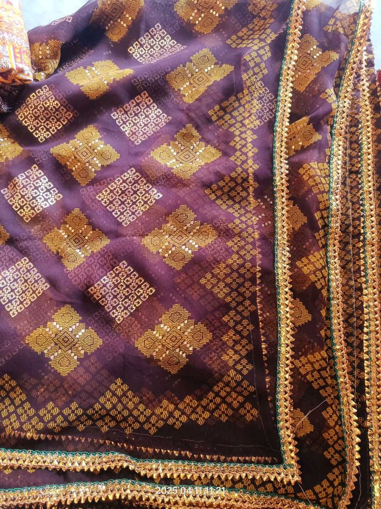 Newly Coffee Brown Odhni
