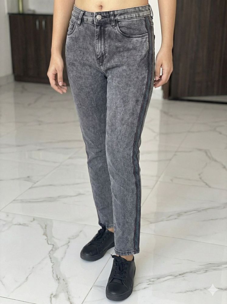 Stylish Grey Denim Jeans