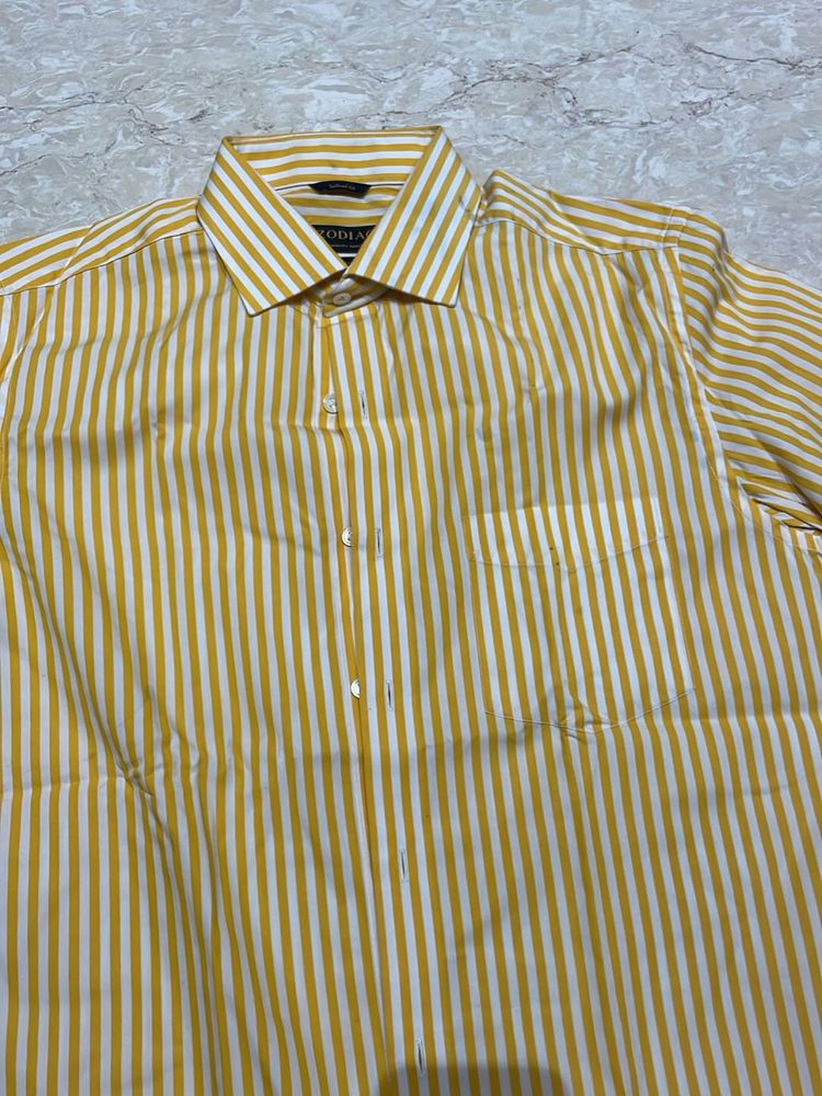 Zodiac Yellow White Shirt