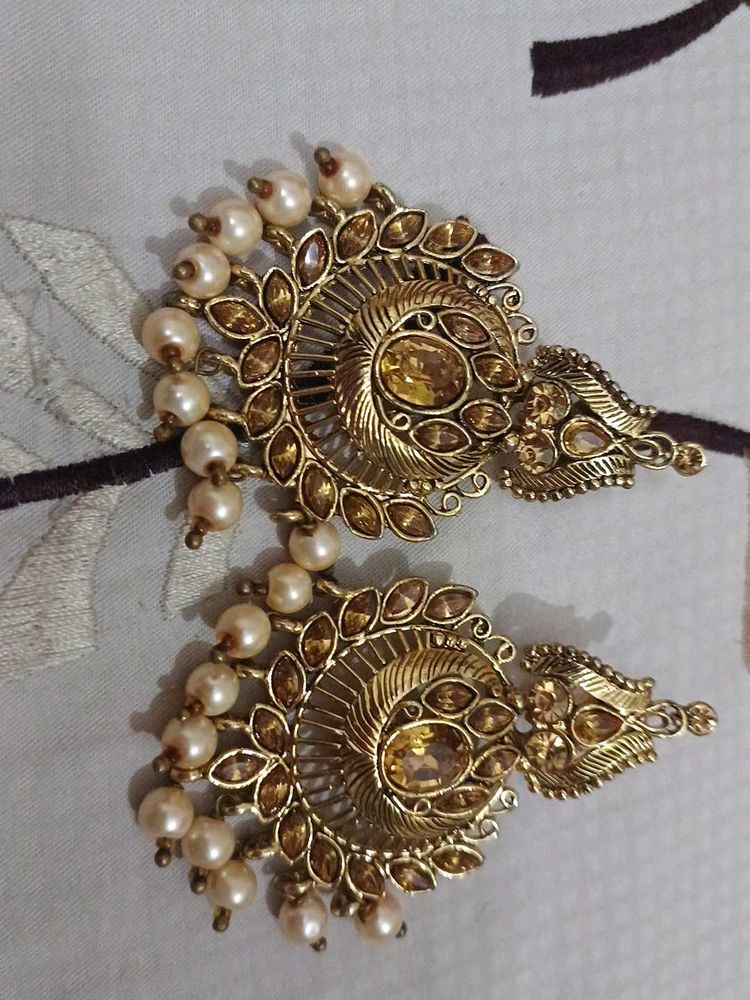 Elegant Gold-tone Earrings