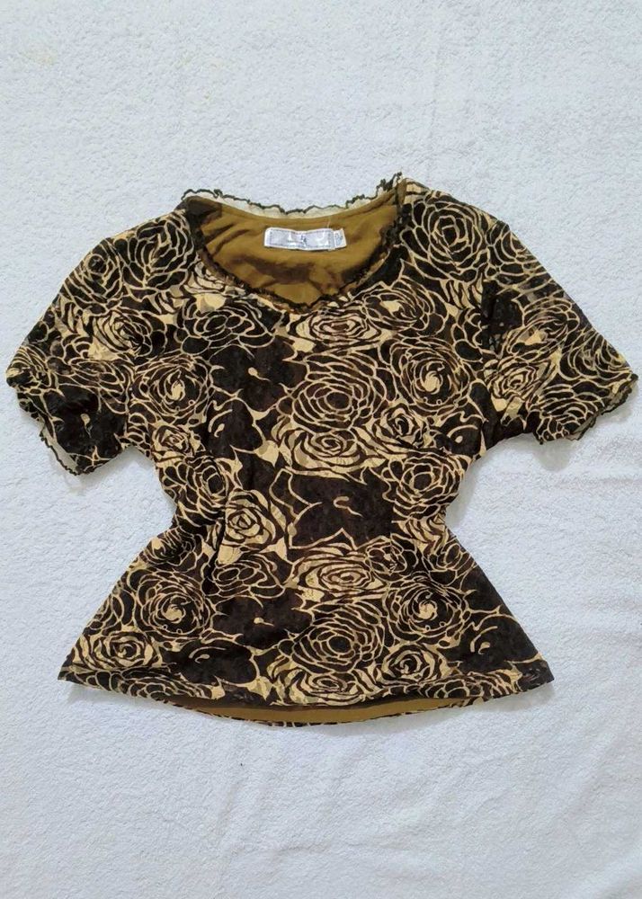 (Comment To Get It Cheaper) Y2k Rose Top