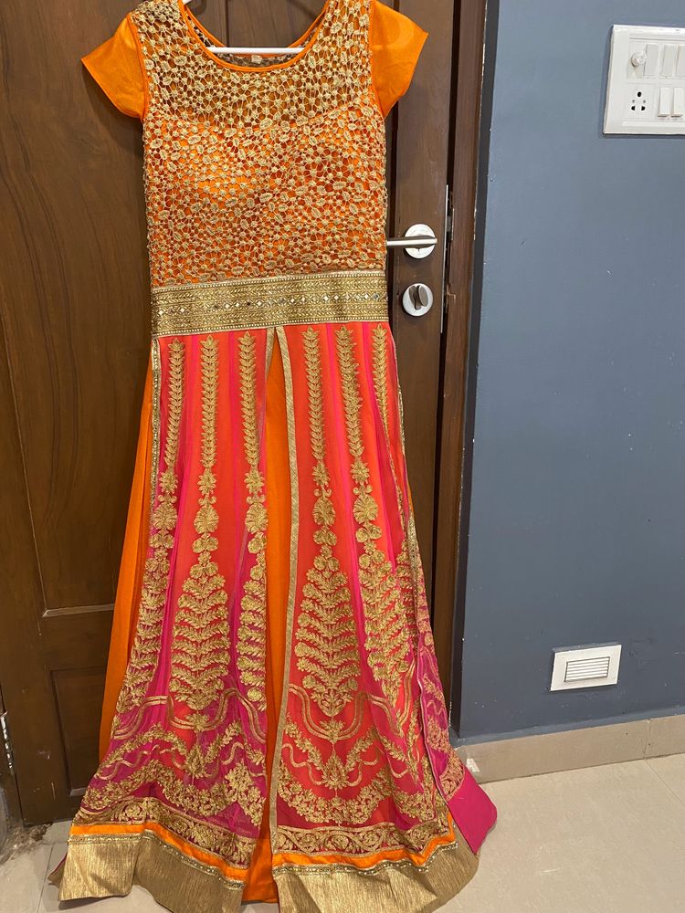 Bridal Gown With Pant And Dupatta