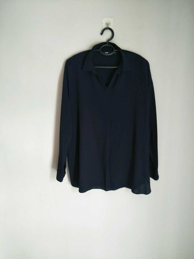 UNIQLO Navy Blue Shirt