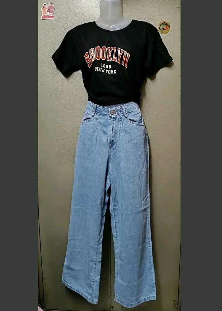 Branded Flared Jeans