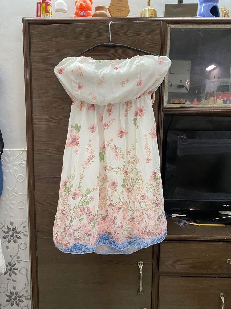 Floral Print Padded Sundress