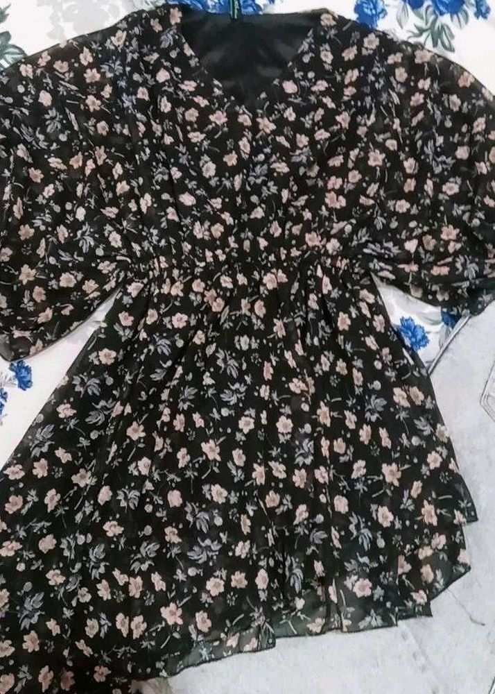 Floral Print Mini Dress